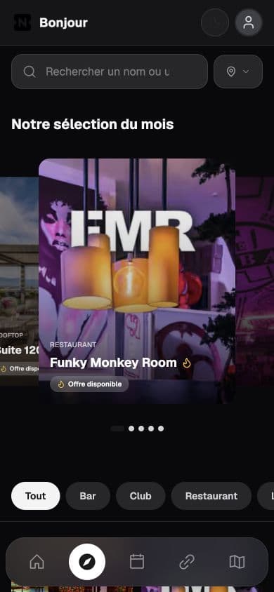 Explorer les lieux dans Nightout